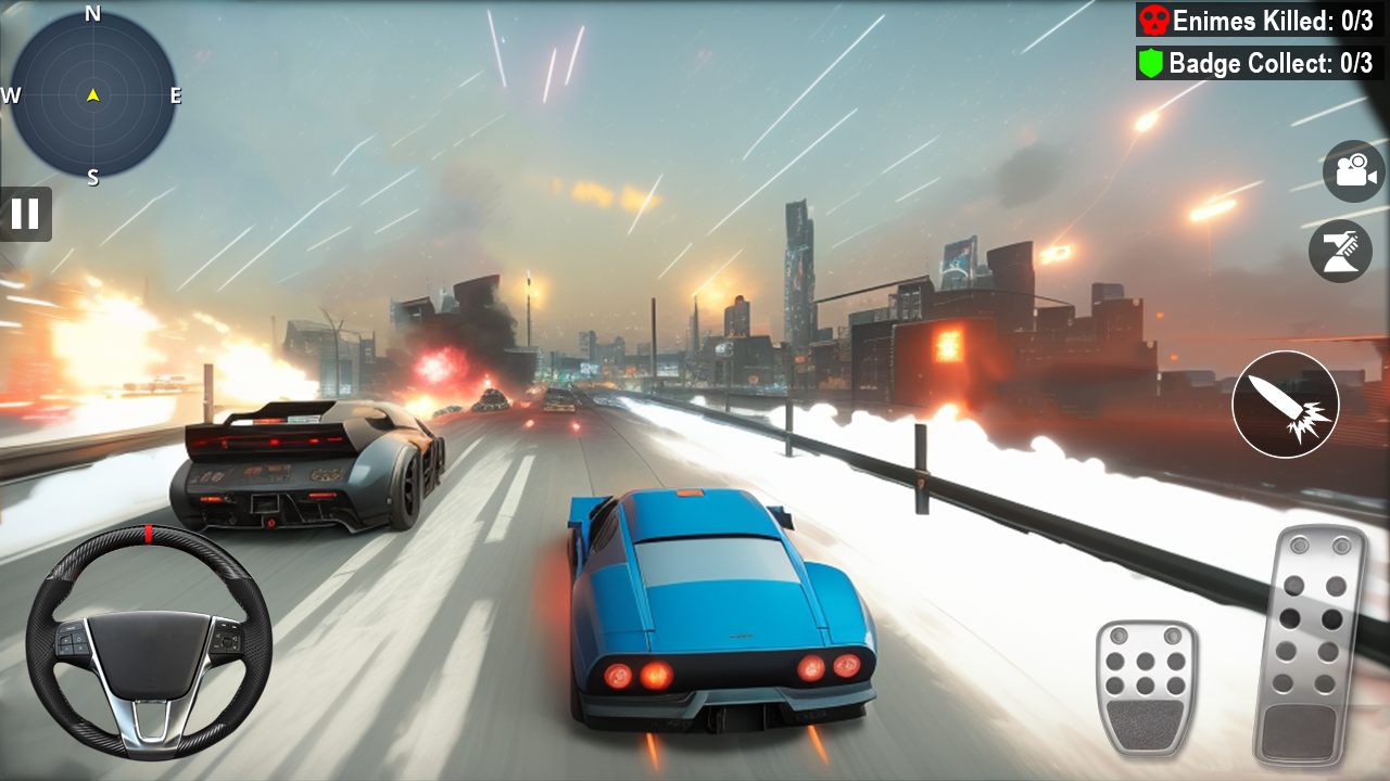 اسکرین شات 4 بازی Car Death Race Shooting Game