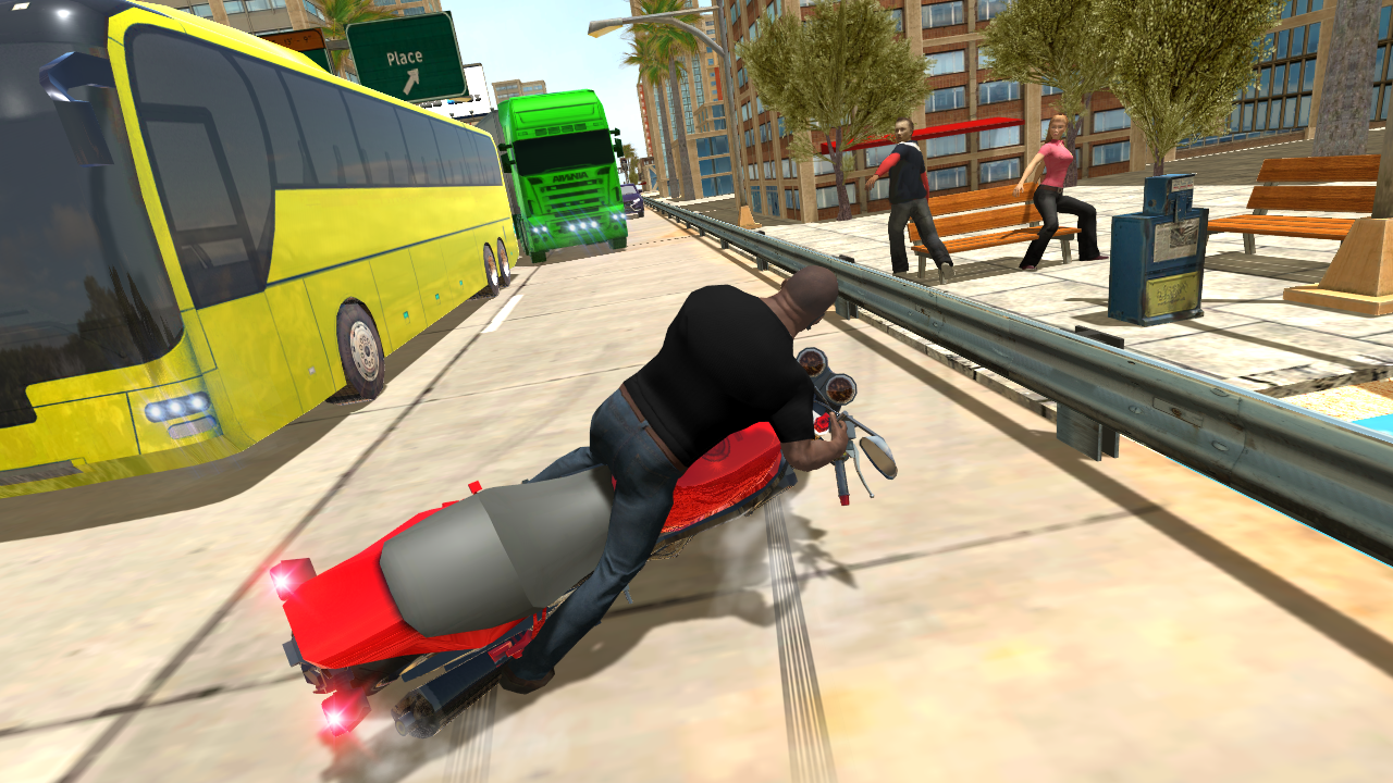 اسکرین شات 4 بازی City Traffic Moto Rider