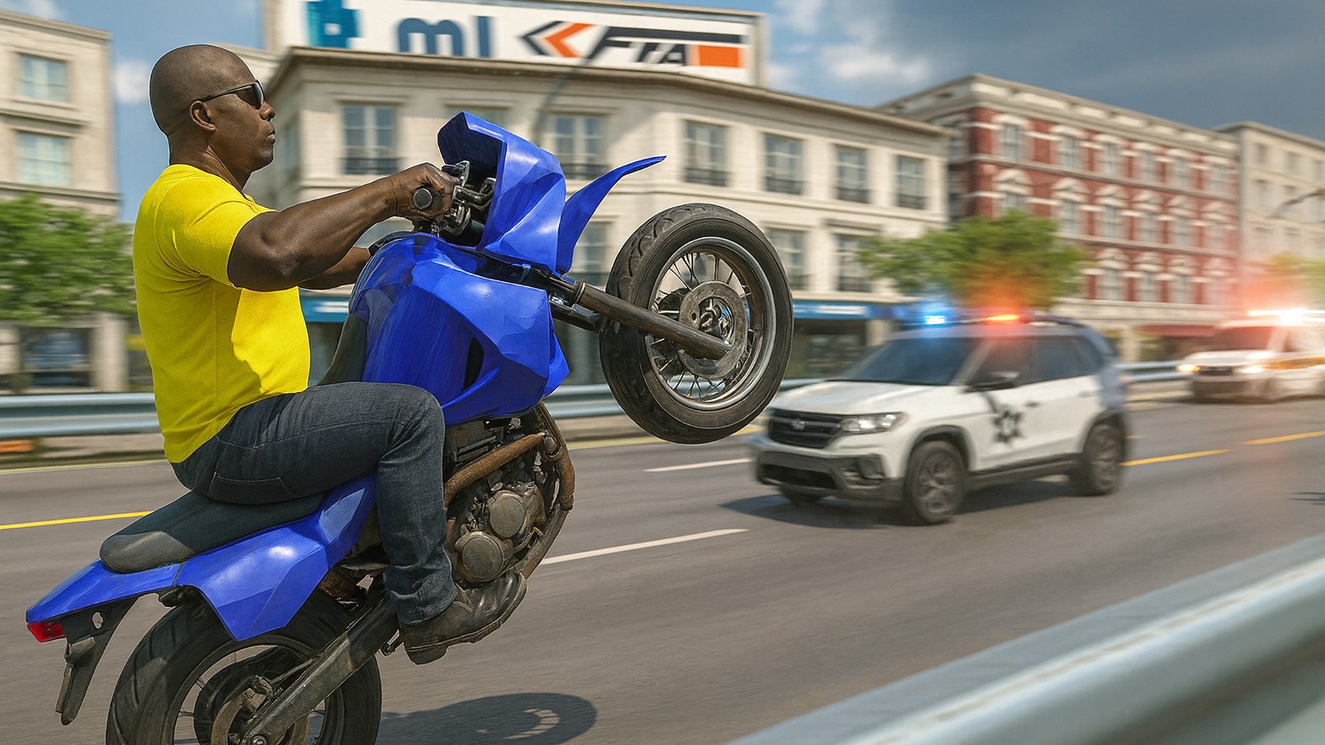 اسکرین شات 6 بازی City Traffic Moto Rider