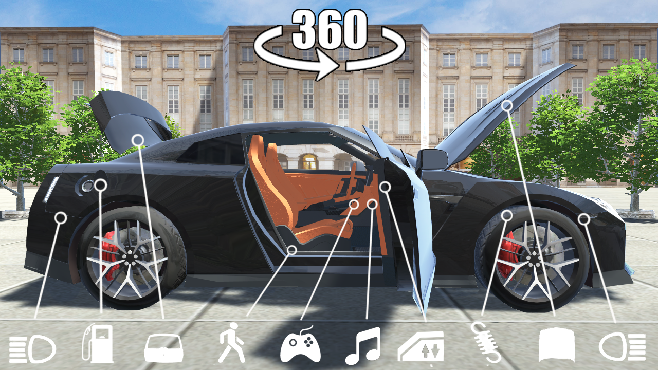 اسکرین شات 1 بازی Gt-r Car Simulator