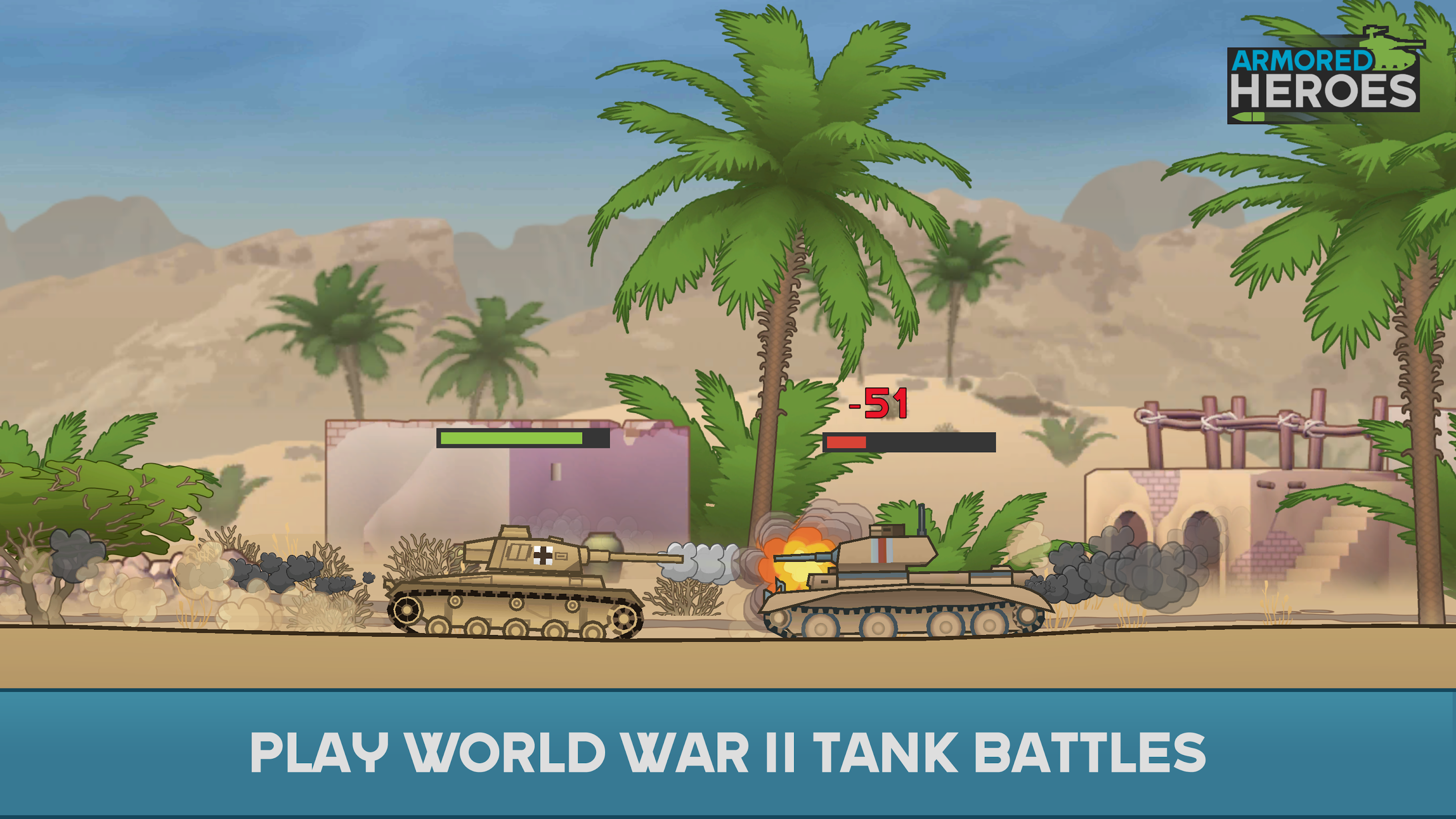 اسکرین شات 3 بازی Armored Heroes - Tank Wars