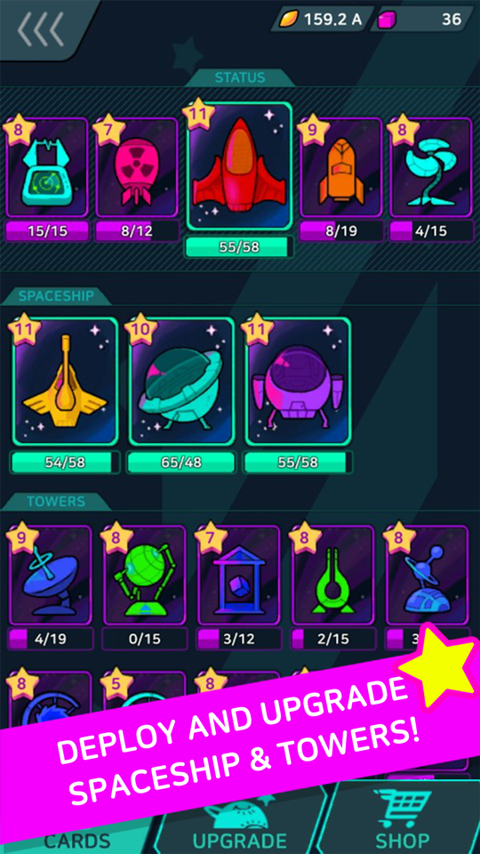 اسکرین شات 4 بازی Stellar! - Infinity defense