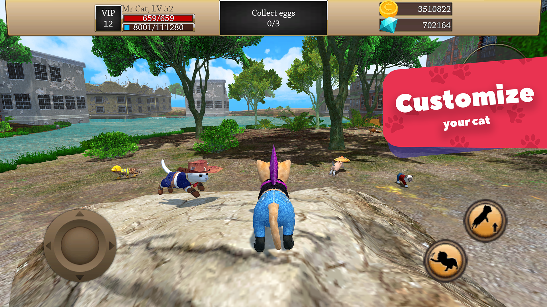 اسکرین شات 3 بازی Cat Simulator 3D - Animal Life