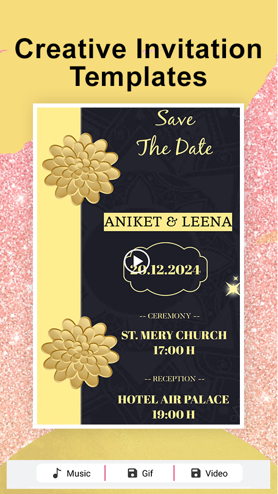 اسکرین شات 5 برنامه Video Invitation Studio Ecards