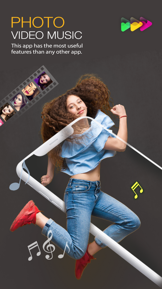 اسکرین شات 1 برنامه Video Editor With Music