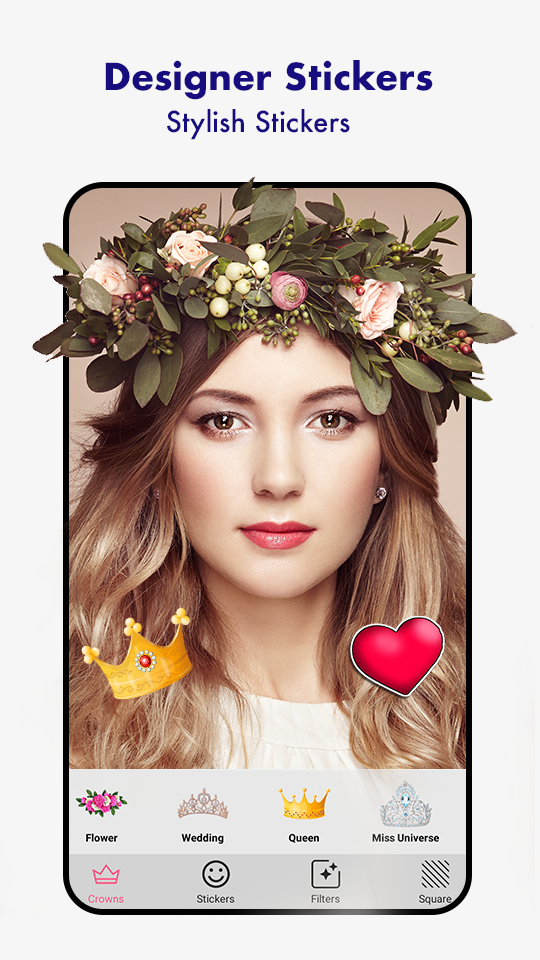 اسکرین شات 4 برنامه Wedding Flower Crown Photo