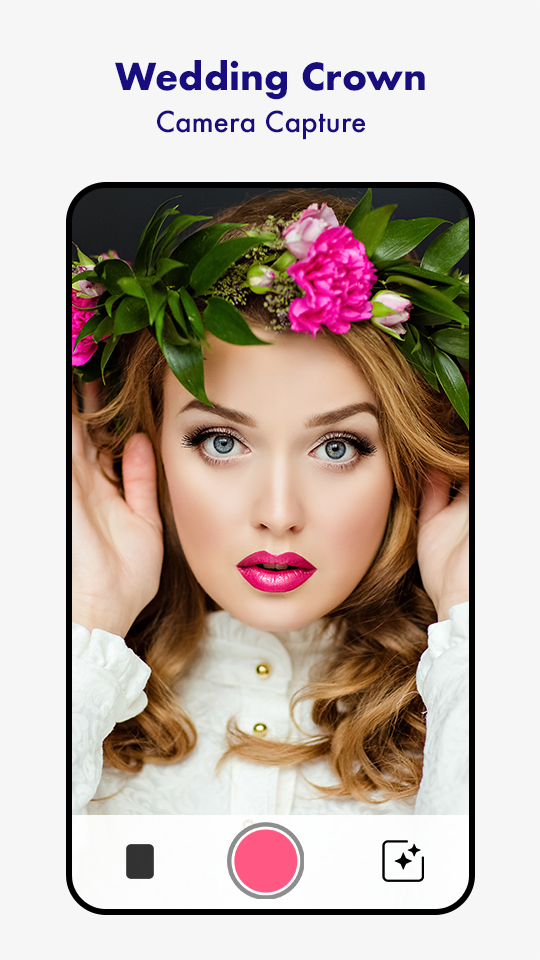 اسکرین شات 5 برنامه Wedding Flower Crown Photo