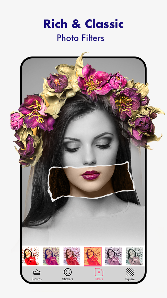 اسکرین شات 1 برنامه Wedding Flower Crown Photo