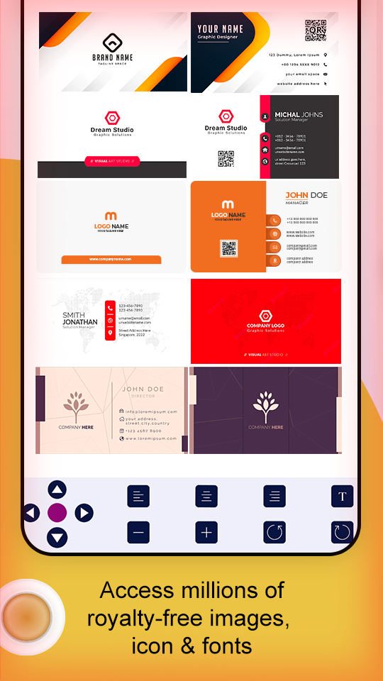 اسکرین شات 4 برنامه Digital Business Card Maker