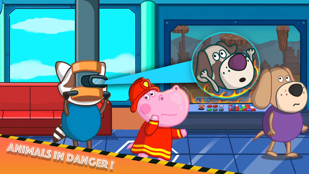 اسکرین شات 7 بازی Fireman Hippo: City Hero