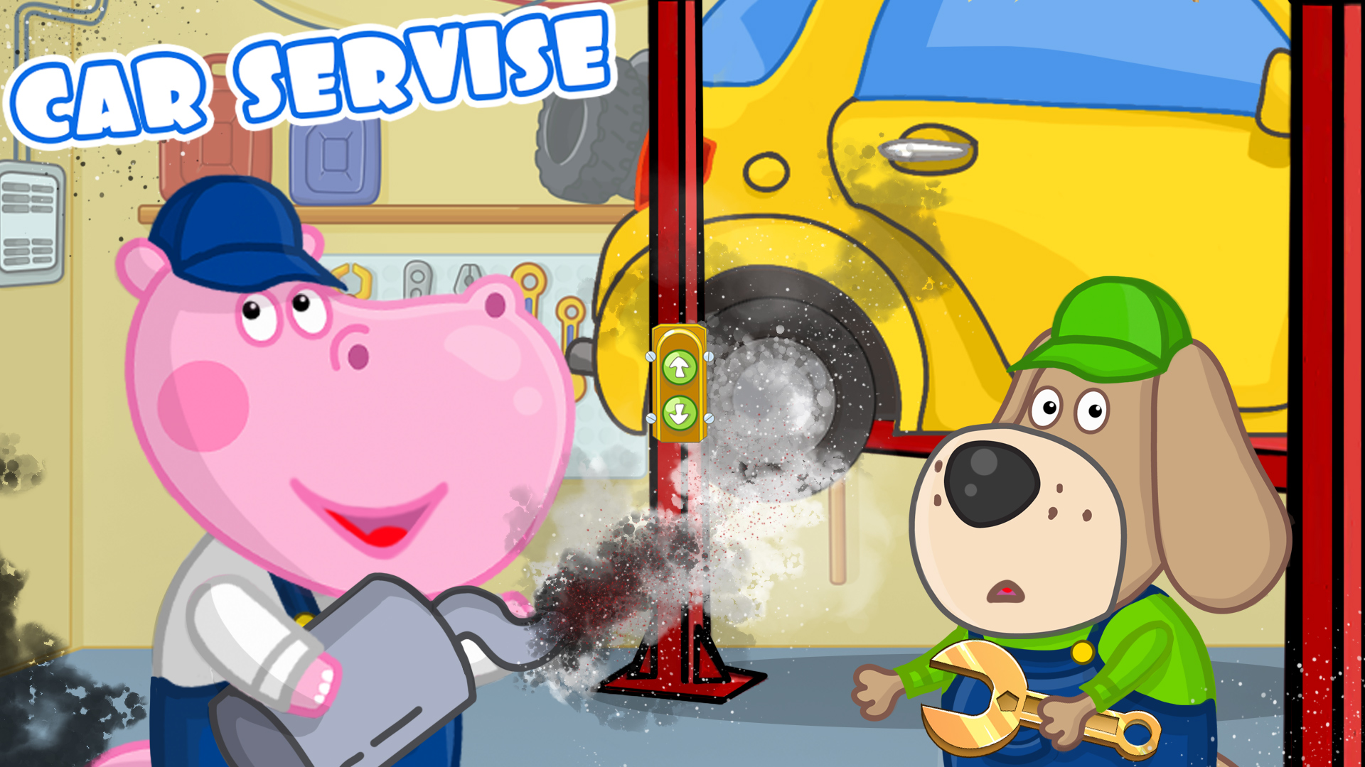اسکرین شات 8 بازی Hippo Car Service Station