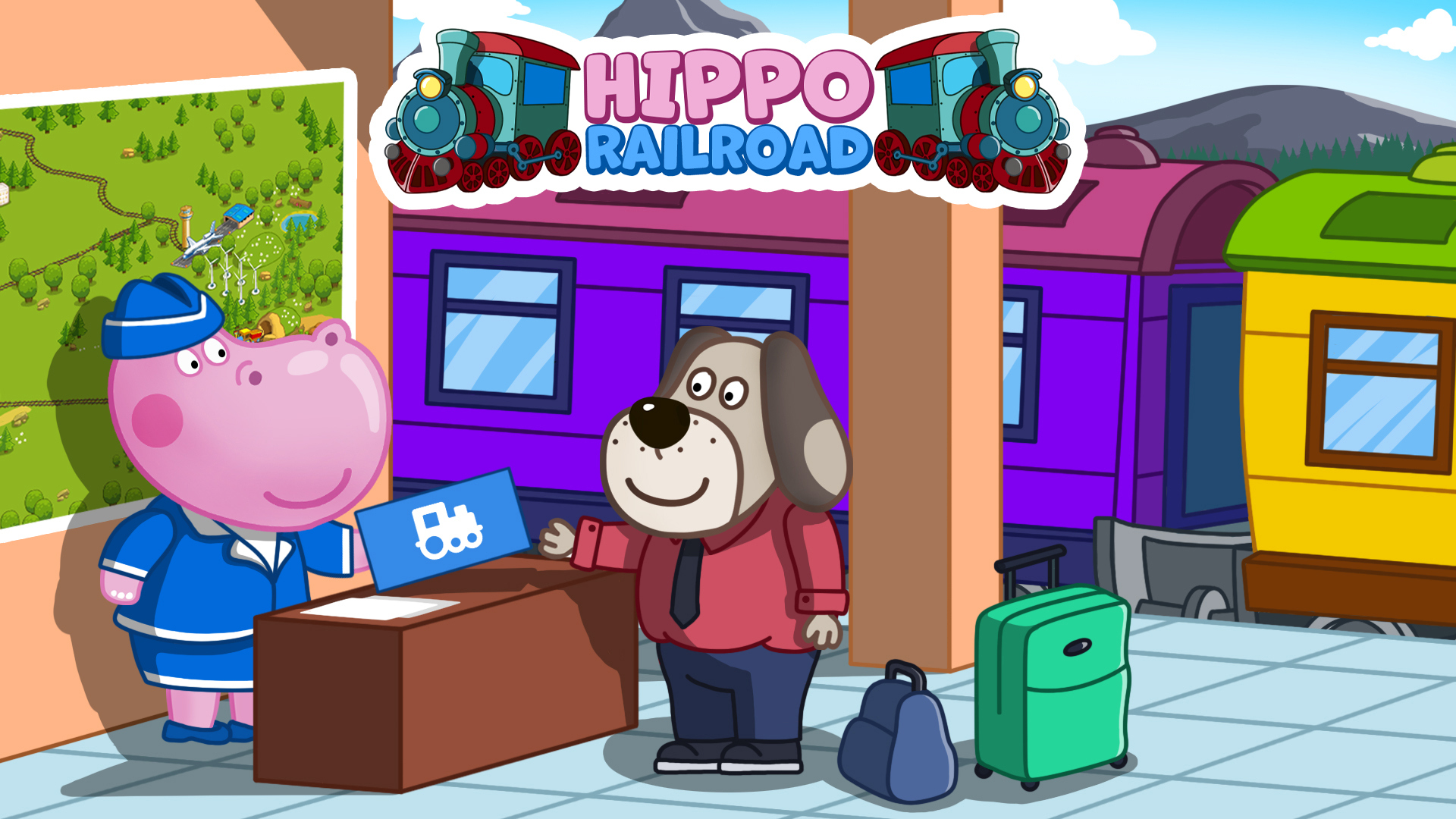 اسکرین شات 2 بازی Hippo: Railway Station