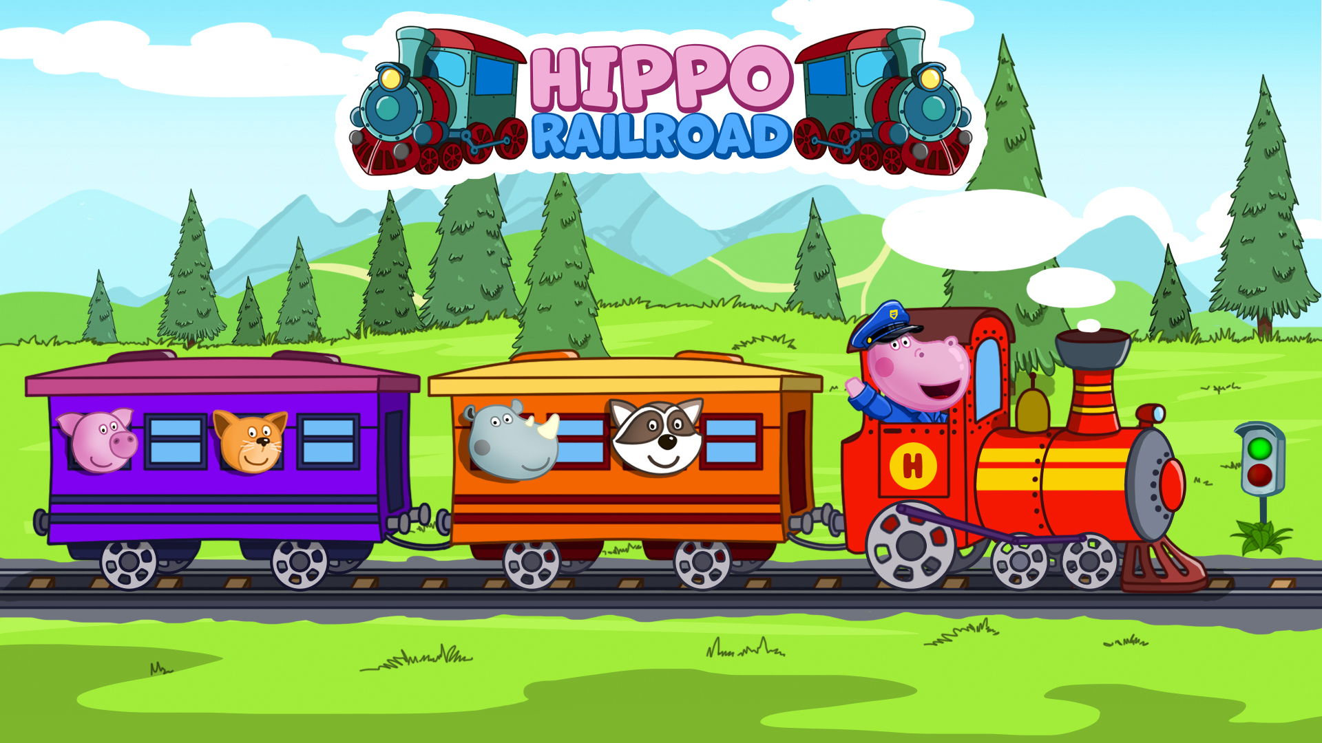 اسکرین شات 3 بازی Hippo: Railway Station