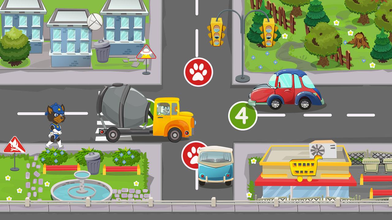 اسکرین شات 1 بازی Puppy Patrol: Car Traffic