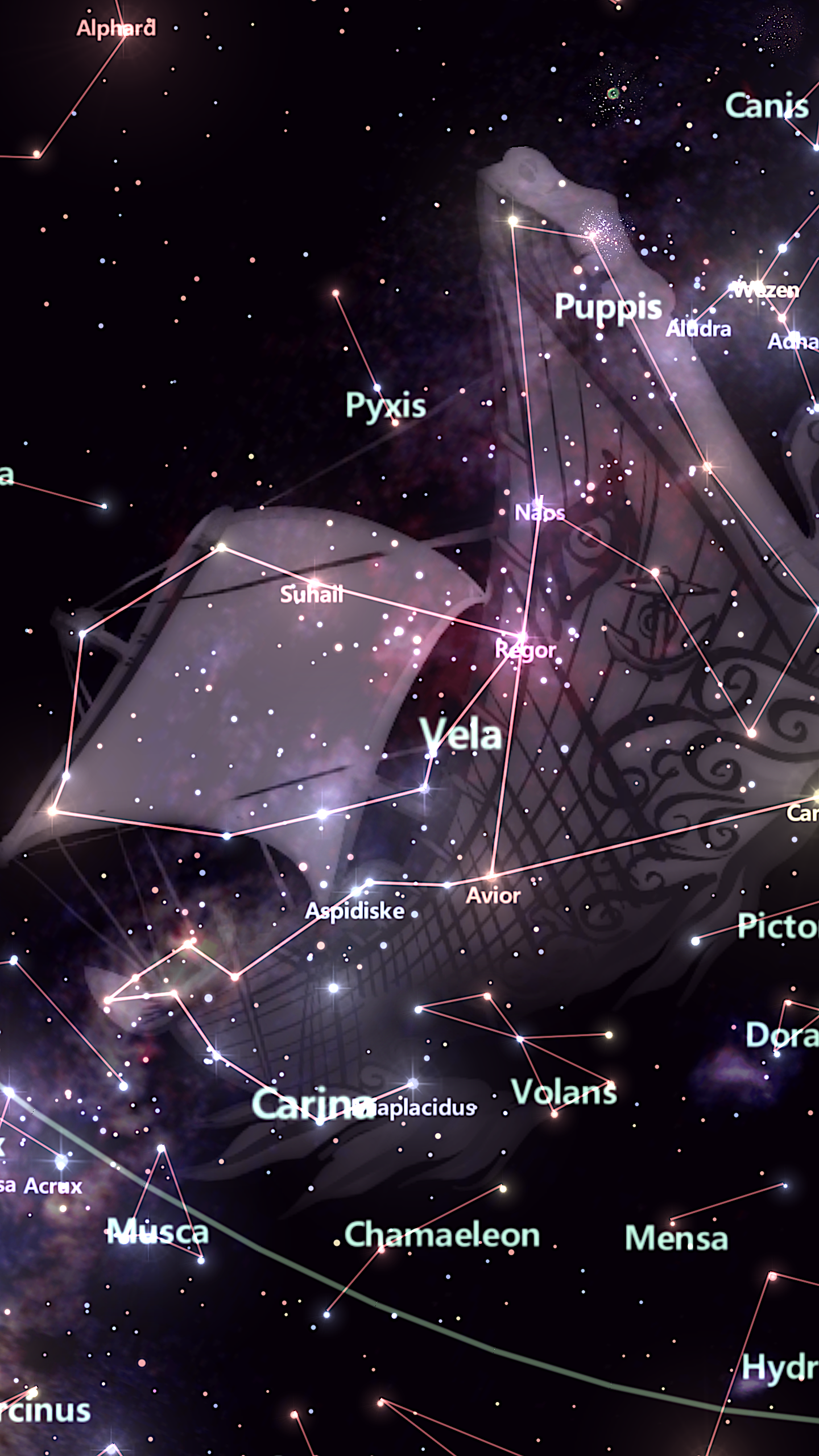 اسکرین شات 1 برنامه Star Tracker - Mobile Sky Map