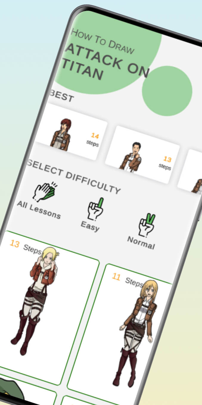 اسکرین شات 1 بازی How to draw aot