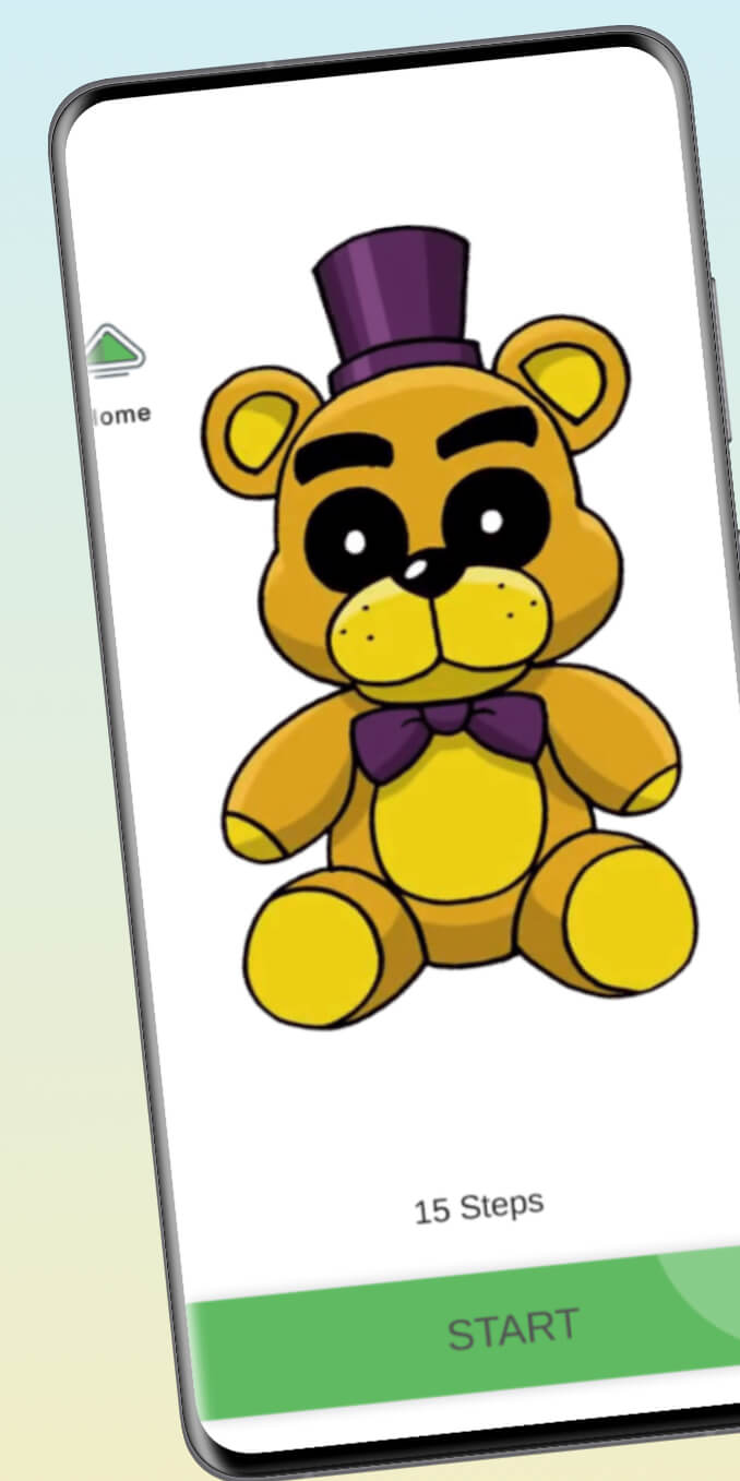 اسکرین شات 6 بازی How to draw fnafss