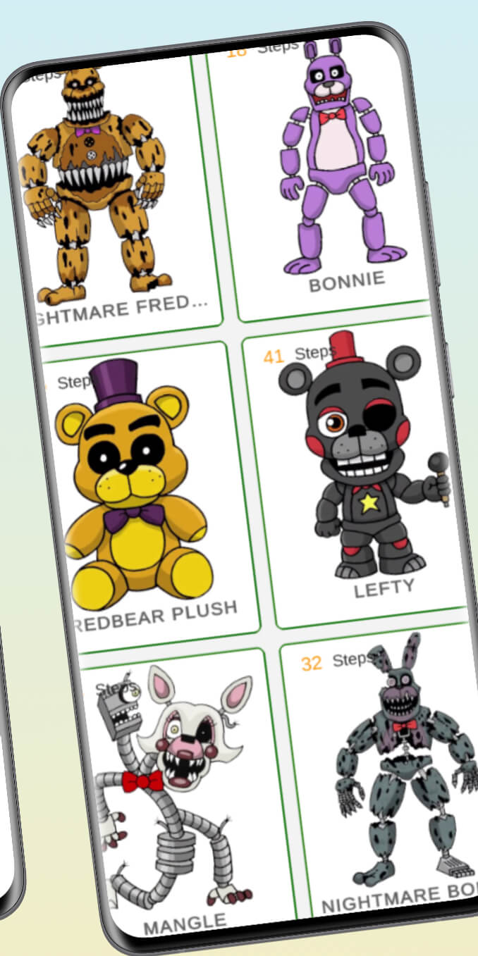 اسکرین شات 2 بازی How to draw fnafss