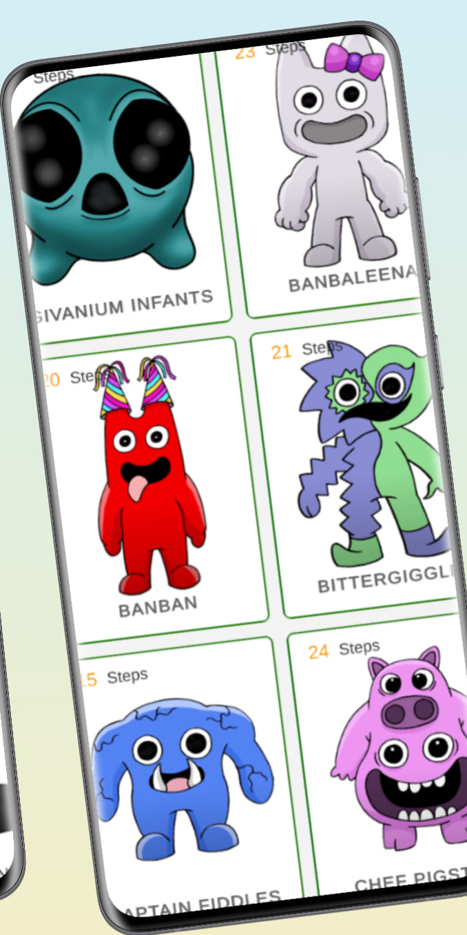 اسکرین شات 3 بازی How to draw garten  banbam