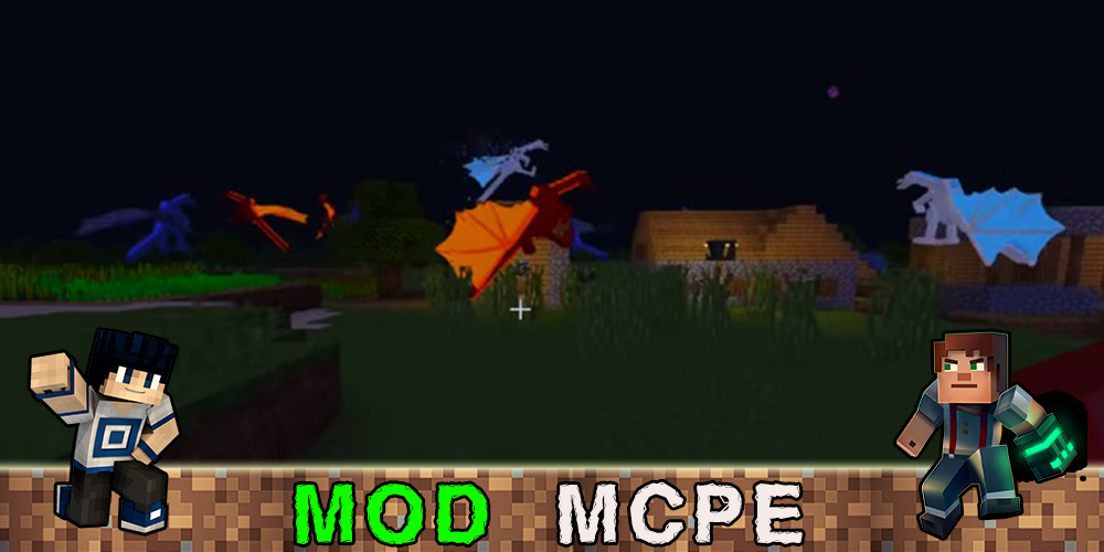 اسکرین شات 4 برنامه Dragons Mod for Minecraft
