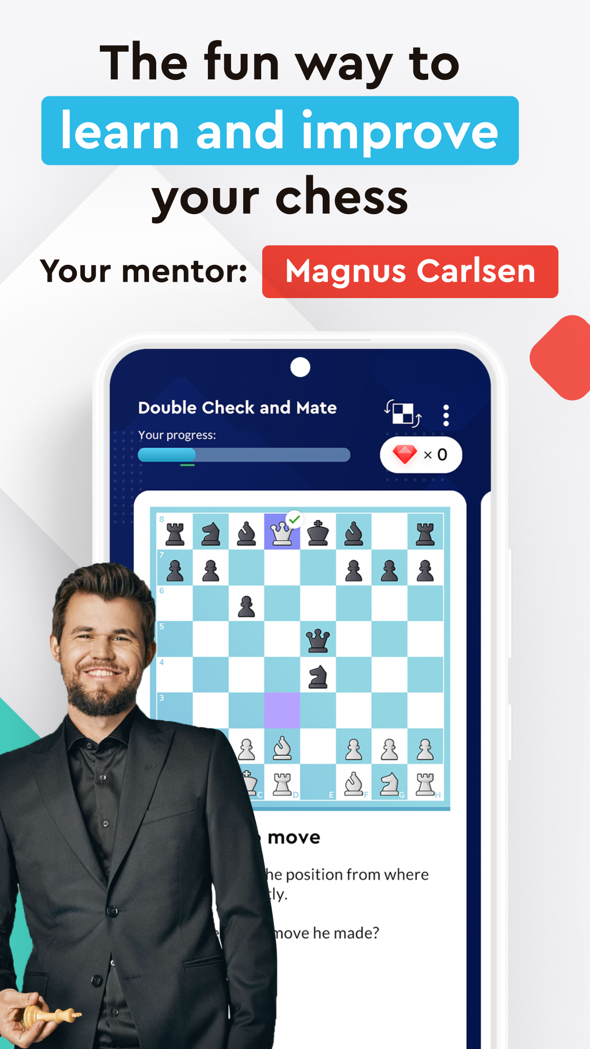 اسکرین شات 1 بازی Play Magnus - Chess Academy