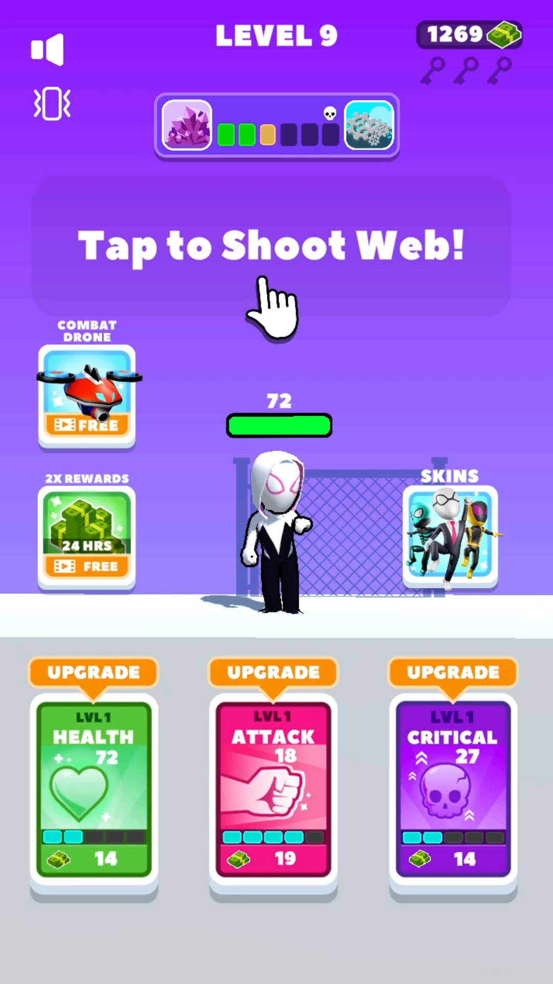 اسکرین شات 1 بازی Web Swing Hero