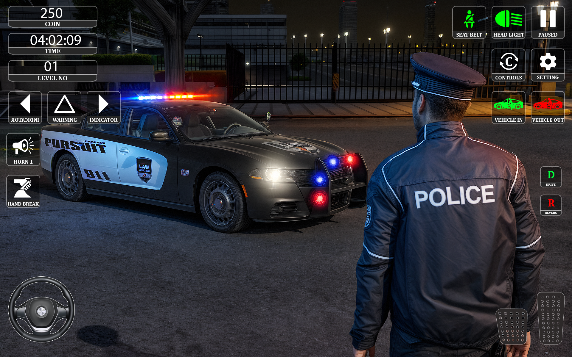 اسکرین شات 3 بازی US Police Car Chase Game 3d