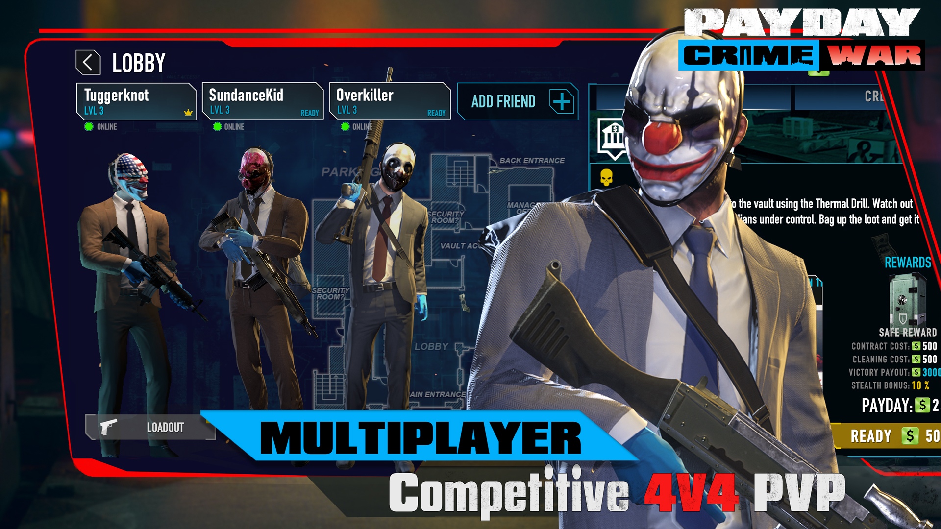 اسکرین شات 5 بازی PAYDAY: Crime War