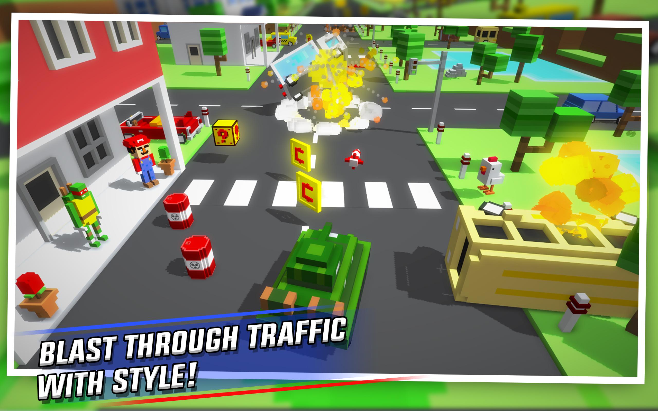 اسکرین شات 5 بازی Crossy Brakes: Blocky Road Fun