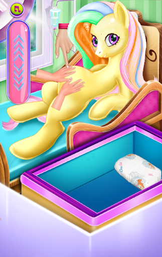 اسکرین شات 3 بازی Pregnant unicorn  Pony - game pregnant mommy