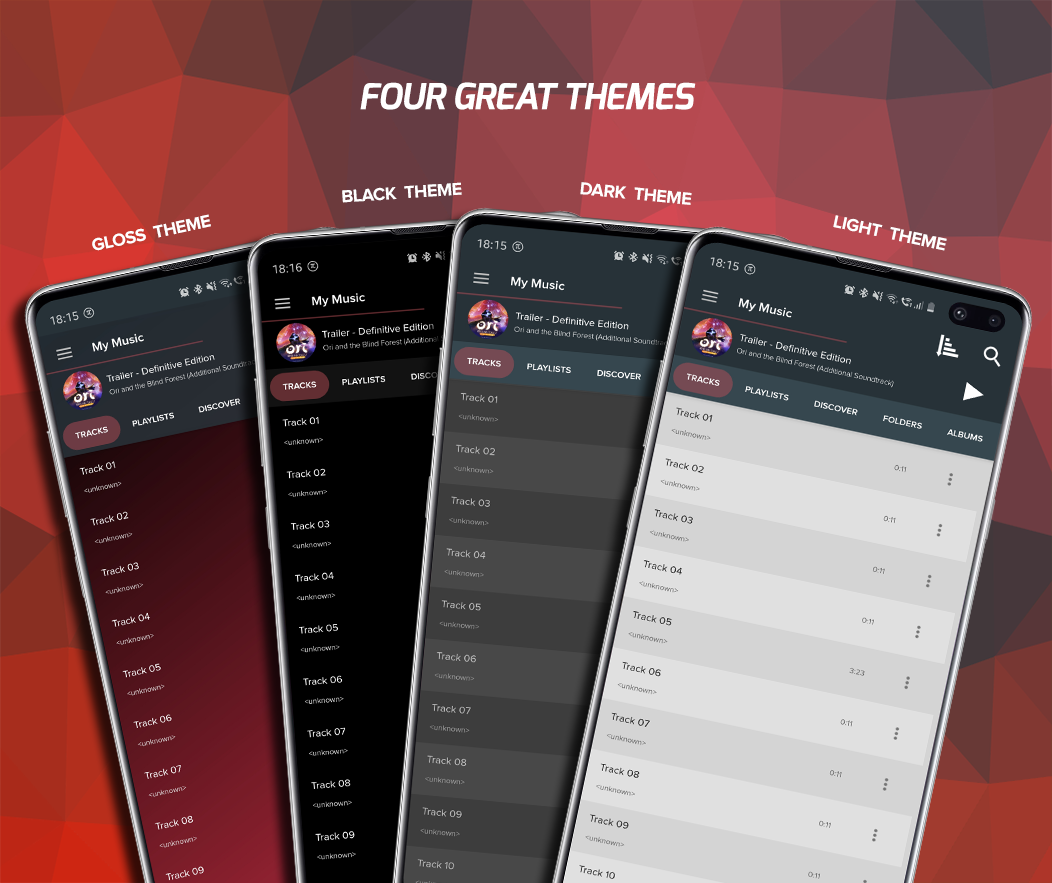 اسکرین شات 1 برنامه Pi Music Player: Offline Music