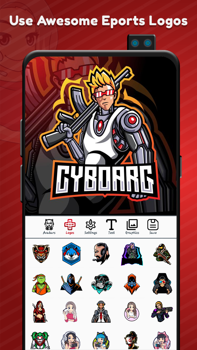 اسکرین شات 4 برنامه Logo Esport Maker For Girls |