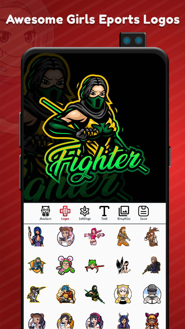 اسکرین شات 7 برنامه Logo Esport Maker For Girls |
