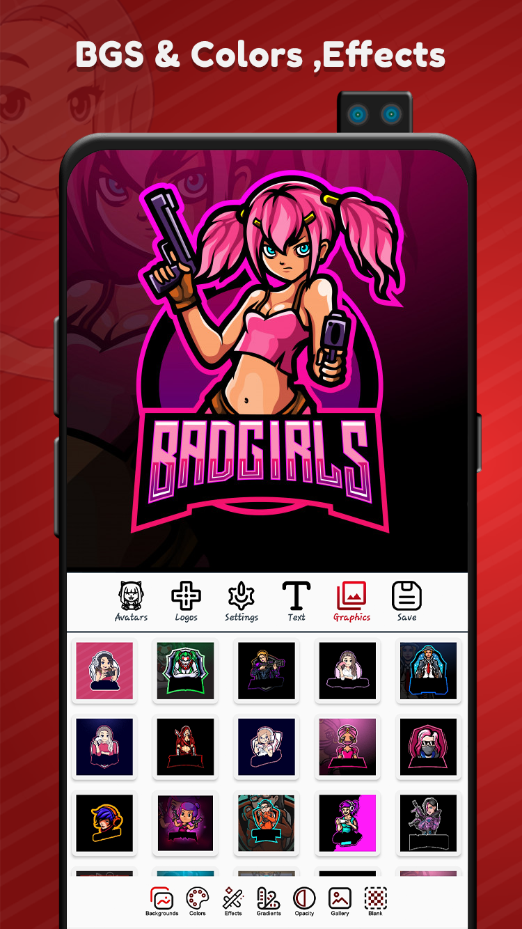 اسکرین شات 5 برنامه Logo Esport Maker For Girls |