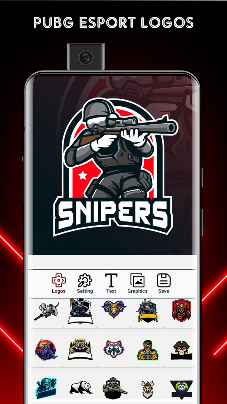 اسکرین شات 4 برنامه Esports Gaming Logo Maker