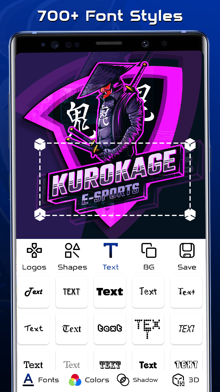 اسکرین شات 7 برنامه 3D Esports Gaming Logo Maker