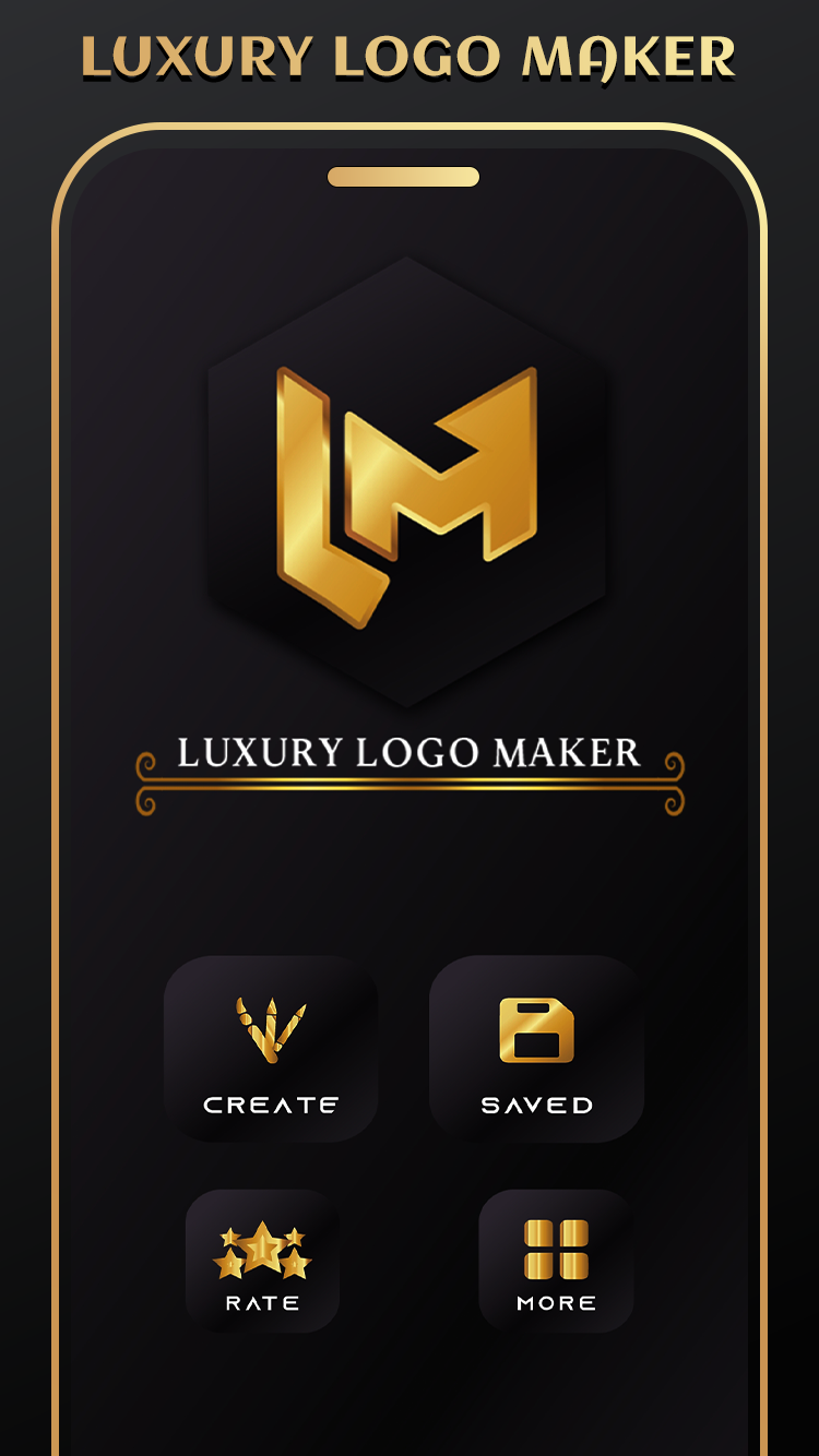 اسکرین شات 1 برنامه Luxury Logo Maker by Quantum
