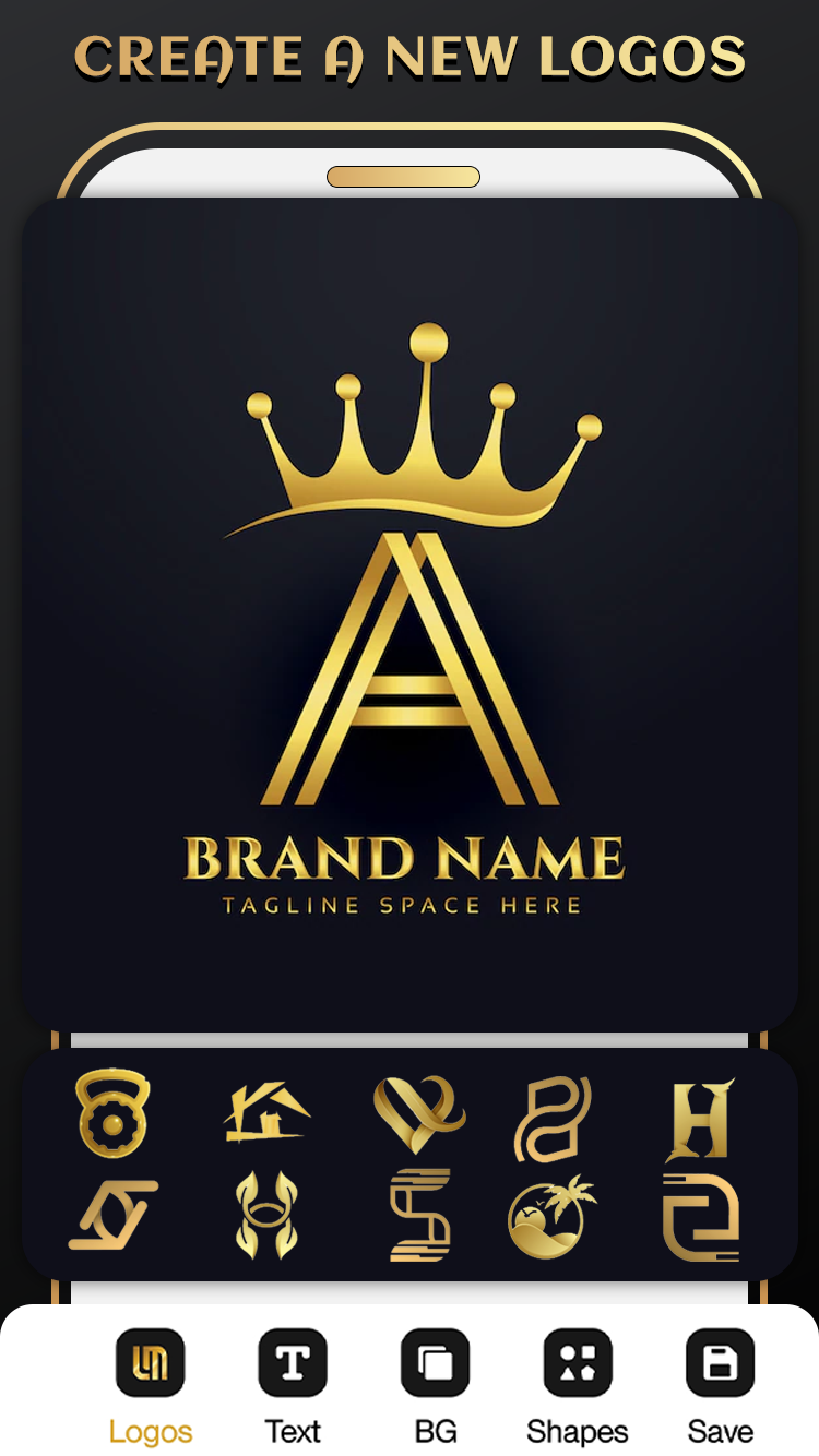 اسکرین شات 6 برنامه Luxury Logo Maker by Quantum