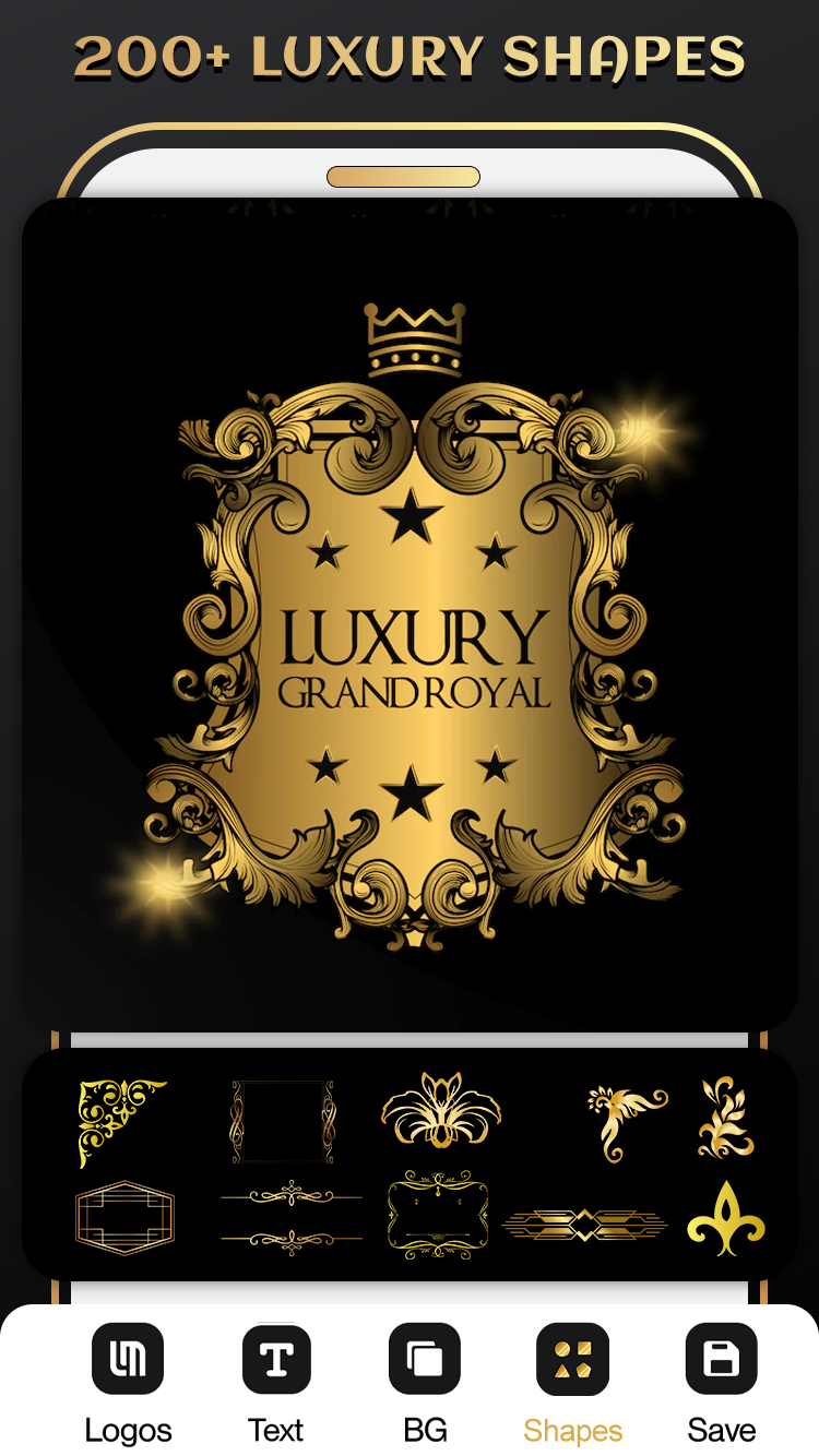 اسکرین شات 3 برنامه Luxury Logo Maker by Quantum