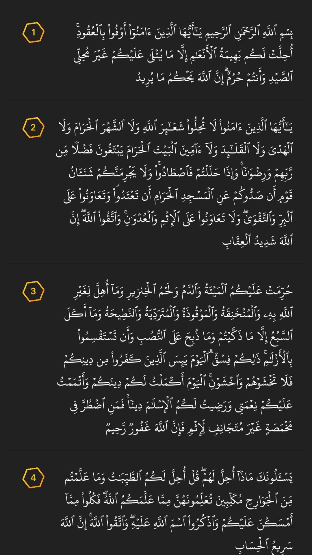 اسکرین شات 3 برنامه سوره قرآن