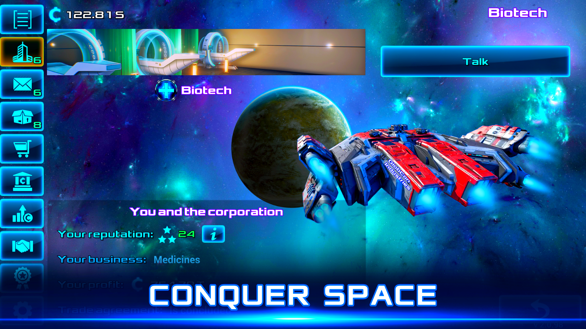 اسکرین شات 5 بازی Idle Space Business Tycoon