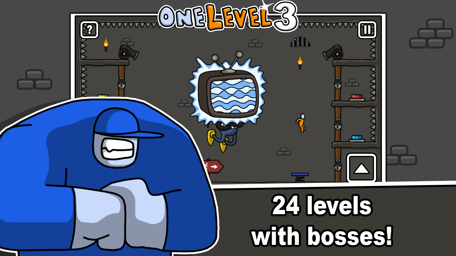 اسکرین شات 3 بازی One Level 3 Stickman Jailbreak