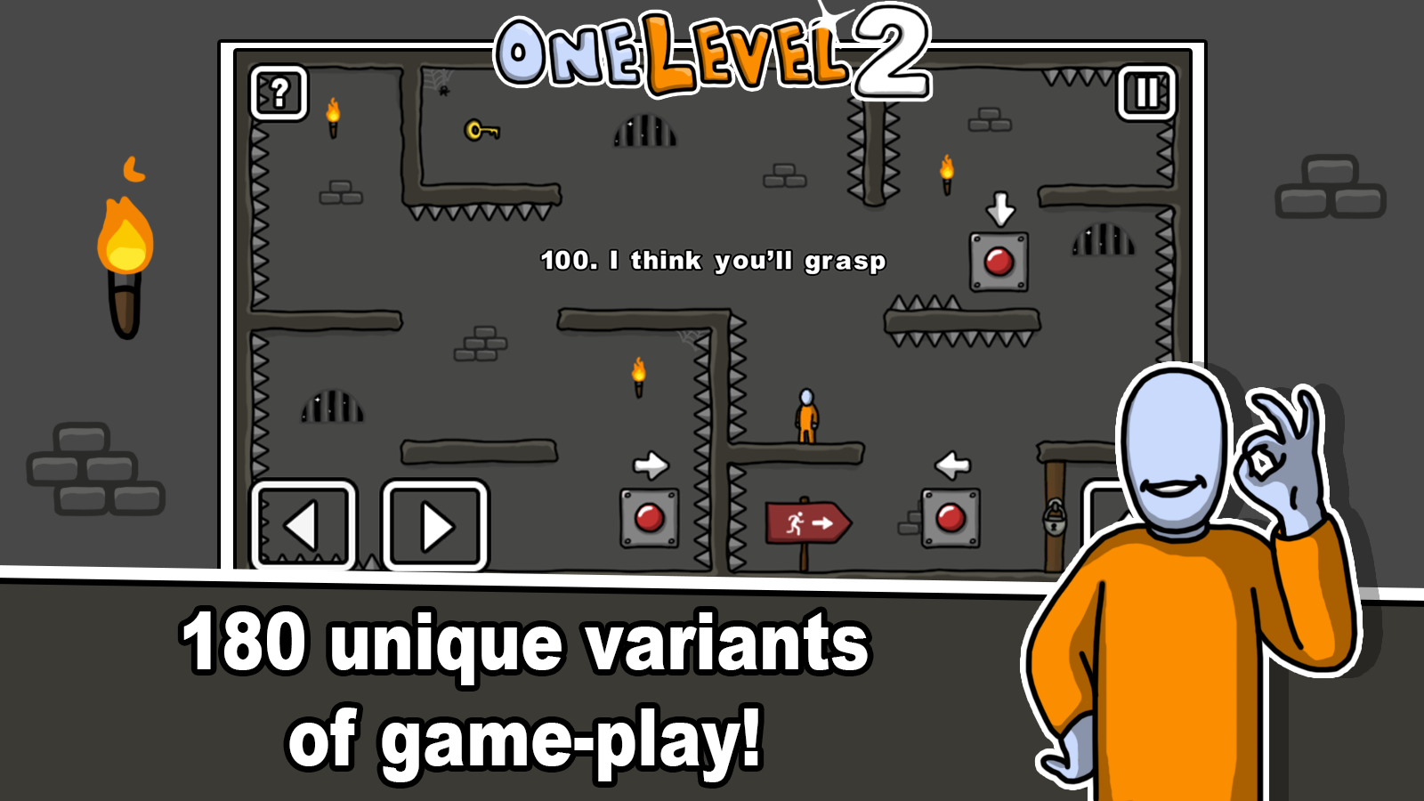 اسکرین شات 2 بازی One Level 2 Stickman Jailbreak