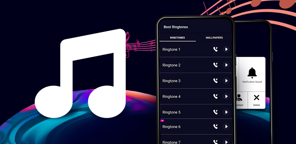 اسکرین شات 5 برنامه Ringtones 2025 & Wallpapers