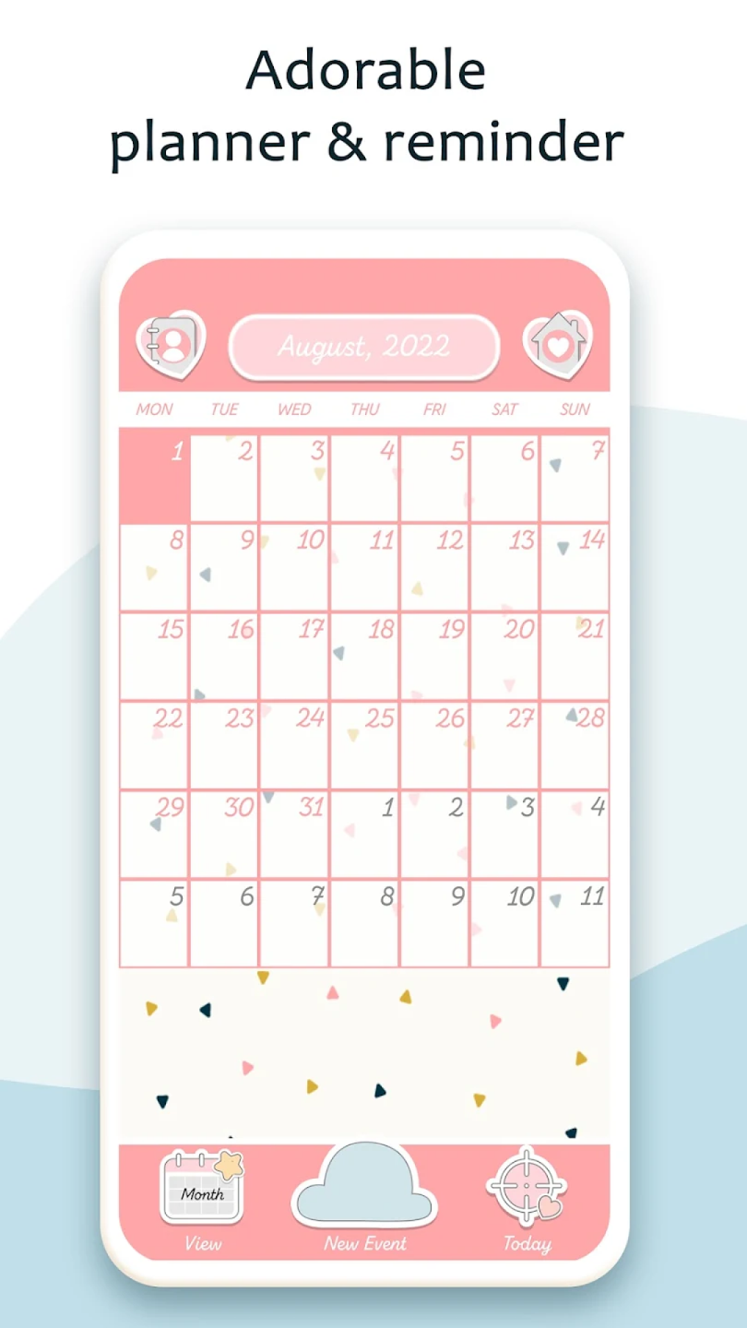 اسکرین شات 1 برنامه Cute Calendar & Daily Planner
