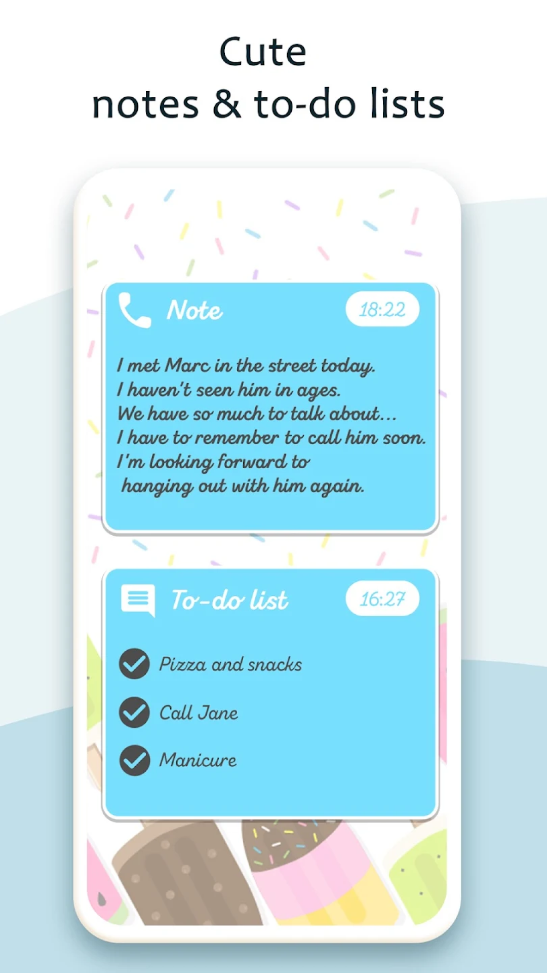اسکرین شات 4 برنامه Cute Calendar & Daily Planner