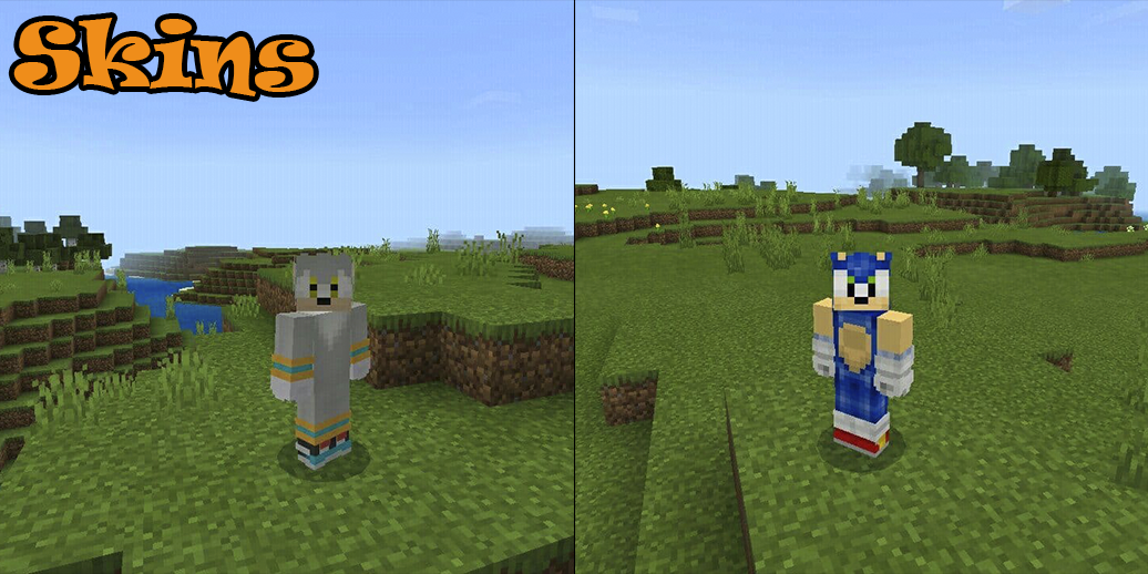اسکرین شات 1 برنامه Skins Sonic for Minecraft PE