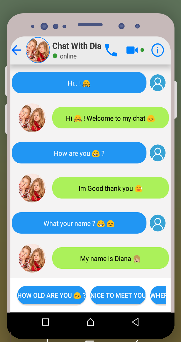 اسکرین شات 4 برنامه Chat With Diana & Roma