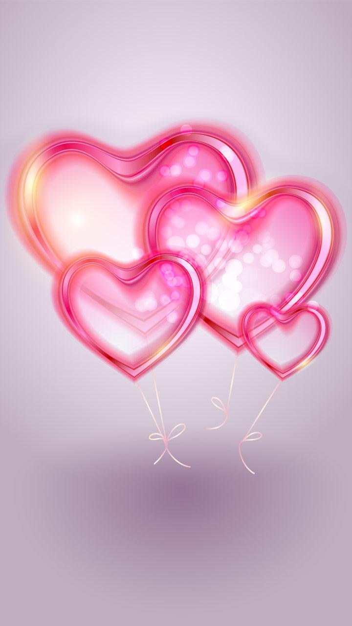 اسکرین شات 2 برنامه Romantic Hearts Live Wallpaper