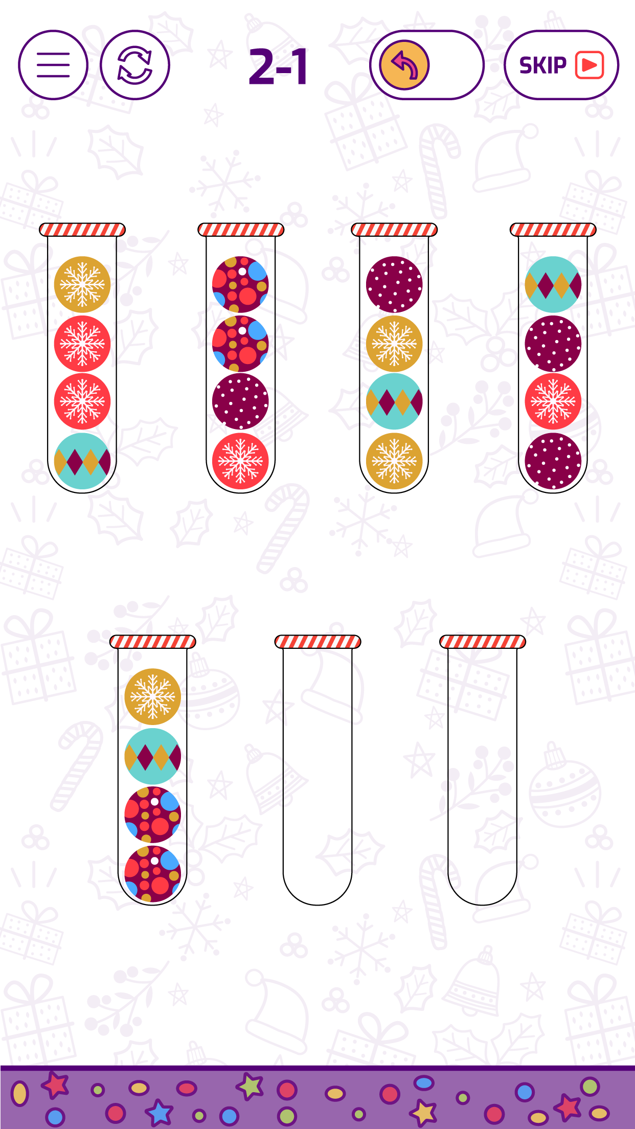 اسکرین شات 1 بازی Bubble Sort Color Puzzle Game